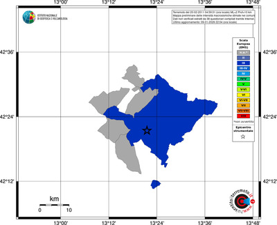 Mappa EMS - territori comuni