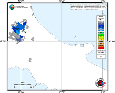 Mappa MCS - territori comuni