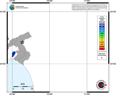 Mappa EMS - territori comuni