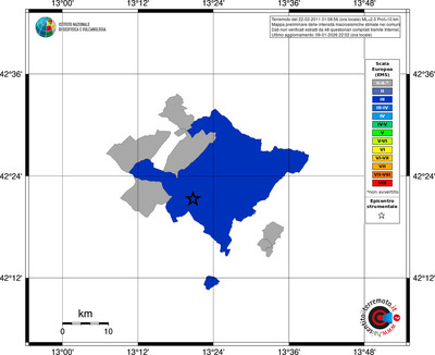 Mappa EMS - territori comuni