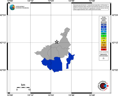 Mappa EMS - territori comuni