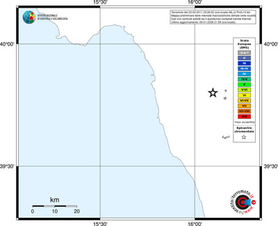Mappa EMS - territori località