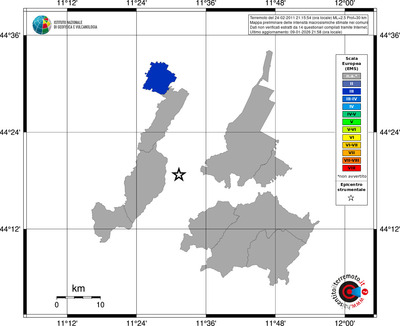 Mappa EMS - territori comuni