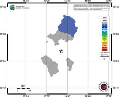 Mappa EMS - territori comuni