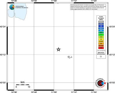 Mappa EMS - territori località