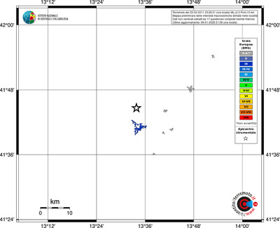Mappa EMS - territori località