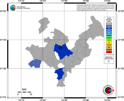 Mappa EMS - territori comuni