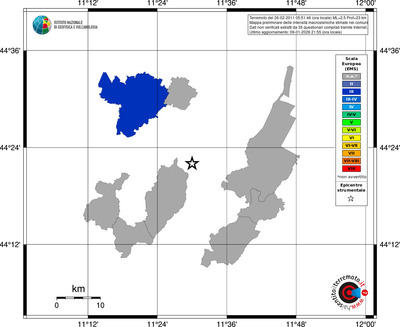 Mappa EMS - territori comuni
