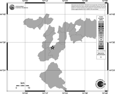Mappa EMS - territori comuni