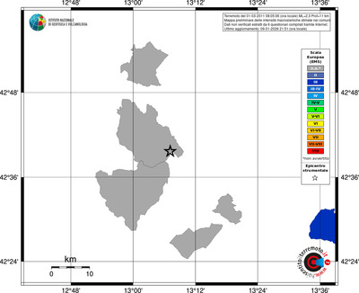 Mappa EMS - territori comuni