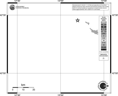 Mappa EMS - territori località
