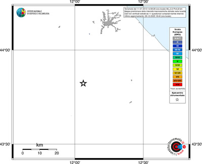 Mappa EMS - territori località