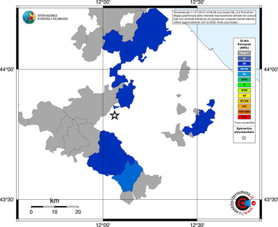 Mappa EMS - territori comuni