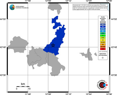Mappa EMS - territori comuni