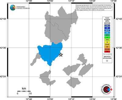 Mappa EMS - territori comuni