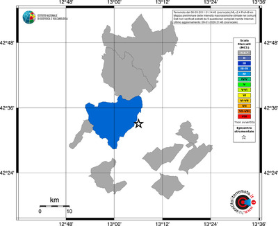 Mappa MCS - territori comuni