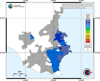 Mappa MCS - territori comuni
