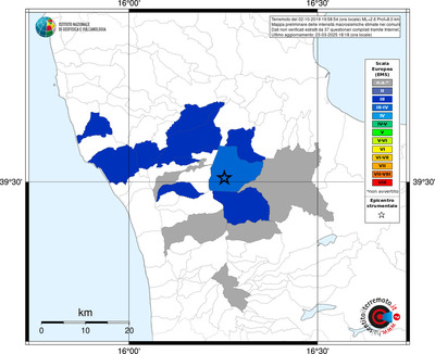 Mappa EMS - territori comunali