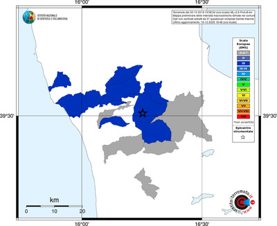 Mappa EMS - territori comuni