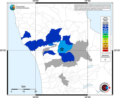 Mappa MCS - territori comunali
