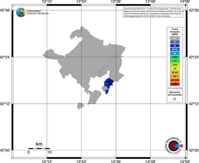 Mappa EMS - territori comuni