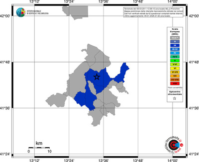 Mappa EMS - territori comuni