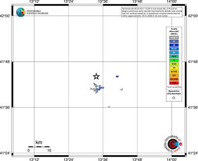 Mappa MCS - territori località