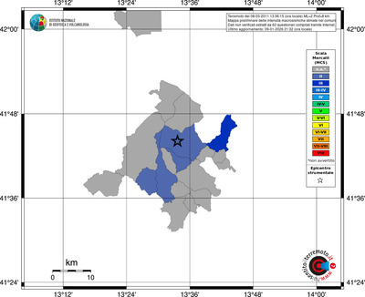 Mappa MCS - territori comuni