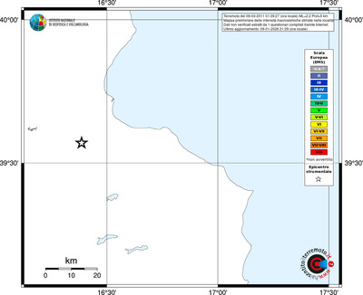 Mappa EMS - territori località