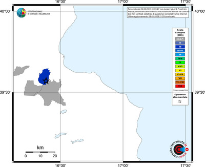 Mappa EMS - territori comuni