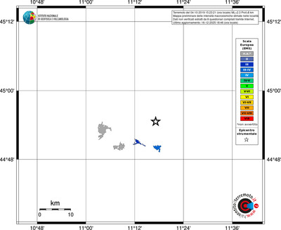 Mappa EMS - territori località