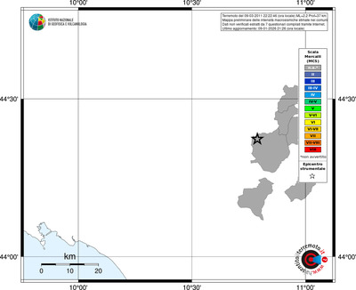 Mappa MCS - territori comuni