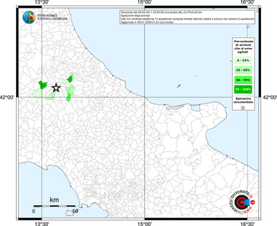 Mappa territorio comunale con almeno 3 questionari