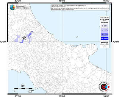Mappa territorio comunale con almeno 3 questionari