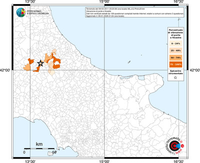 Mappa territorio comunale con almeno 3 questionari