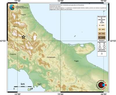 Mappa comuni con almeno 3 questionari