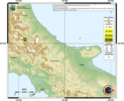 Mappa comuni con almeno 3 questionari