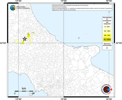 Mappa territorio comunale con almeno 3 questionari