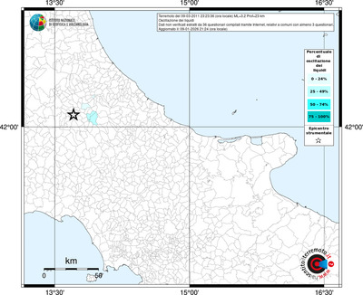 Mappa territorio comunale con almeno 3 questionari