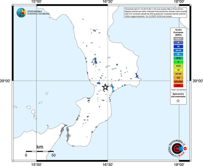 Mappa EMS - territori località