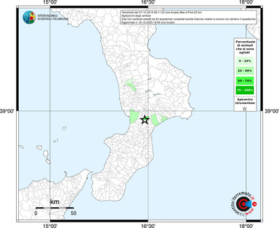 Mappa territorio comunale con almeno 3 questionari