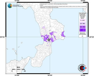 Mappa territorio comunale con almeno 3 questionari