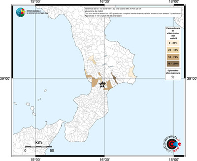 Mappa territorio comunale con almeno 3 questionari