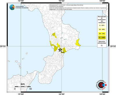 Mappa territorio comunale con almeno 3 questionari