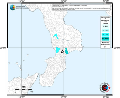 Mappa territorio comunale con almeno 3 questionari