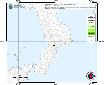 Mappa territorio comunale con almeno 3 questionari