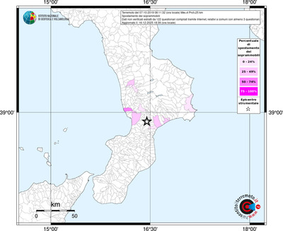 Mappa territorio comunale con almeno 3 questionari