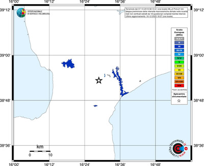 Mappa EMS - territori località