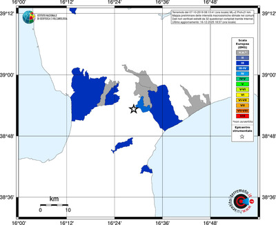 Mappa EMS - territori comuni