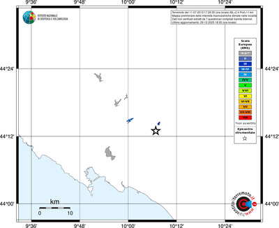 Mappa EMS - territori località